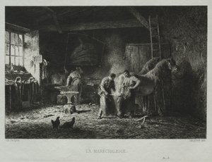 Seppäpaja. tekijältä Charles Emile Jacque