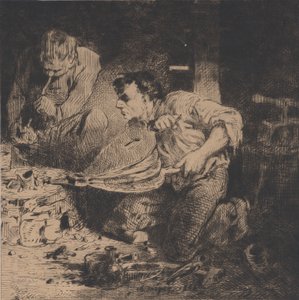 Väärentäjät, 1843. tekijältä Charles Emile Jacque