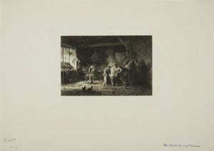 Puusepänliike tekijältä Charles Emile Jacque
