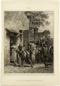 Vuoden ensimmäisen päivän aamu tekijältä Charles Emile Jacque
