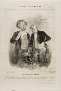 Filantrooppinen lääkäri (levy 10) tekijältä Charles Emile Jacque