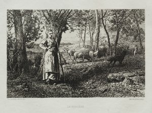 Paimentar tekijältä Charles Emile Jacque