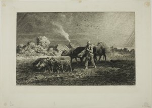 Myrsky tekijältä Charles Emile Jacque