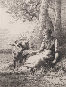 Ystävyys, 1867, 1867. tekijältä Charles Emile Jacque