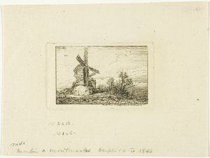 Tuulimylly tekijältä Charles Emile Jacque