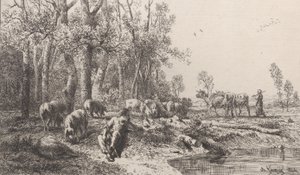 Hivern, 1864. finlandès tekijältä Charles Emile Jacque