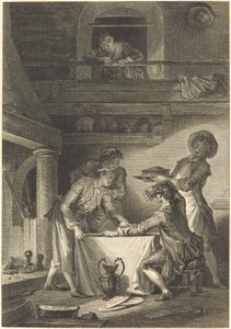Ankeriaspasta tekijältä Charles Emmanuel Patas after Jean Honoré Fragonard