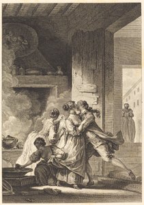 Emme koskaan ajattele kaikkea tekijältä Charles Emmanuel Patas after Jean Honoré Fragonard