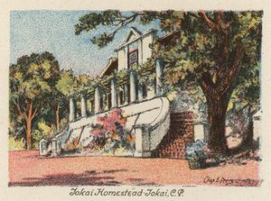 Etelä-Afrikka: Tokai Homestead, Tokai, CP (värilitro). tekijältä Charles Ernest Peers