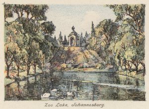 Etelä-Afrikka: Zoo Lake, Johannesburg (värilitro).