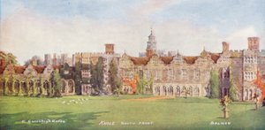 Knole House: Colole Knole: Eteläinen julkisivu (värilitografia) tekijältä Charles Essenhigh Corke