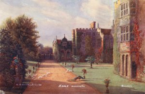 Knole House: Colole Knole: eteläjulkisivu länteen päin (värilitro). tekijältä Charles Essenhigh Corke