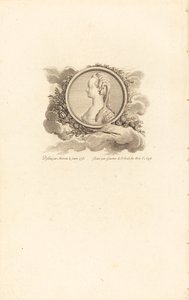 Marie Antoinette tekijältä Charles Etienne Gaucher after Jean Michel Moreau