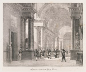 Saapuminen Berliiniin, 1800-luvun alku (litho) tekijältä Charles Etienne Pierre Motte