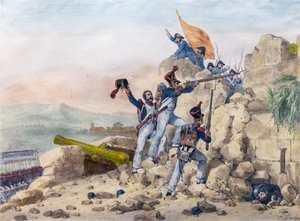 Espanjan Ciudad Rodrigon antautuminen tekijältä Charles Etienne Pierre Motte