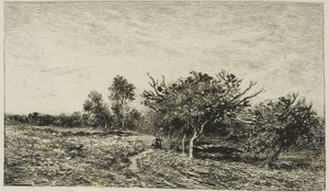 Omenapuut Auversissa tekijältä Charles Francois Daubigny