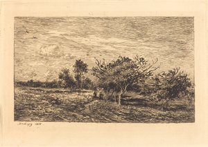 Omenapuut Auversissa tekijältä Charles Francois Daubigny