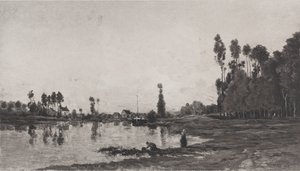 Joen rannalla, 1865. tekijältä Charles Francois Daubigny