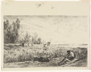 Heinänteko tekijältä Charles Francois Daubigny