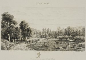 Kuinka kaupungit syntyvät (Häät kylässä) tekijältä Charles Francois Daubigny