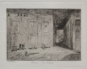Majatalon sisustus tekijältä Charles Francois Daubigny