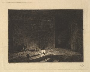 Majatalon sisustus, 1861-62. tekijältä Charles Francois Daubigny