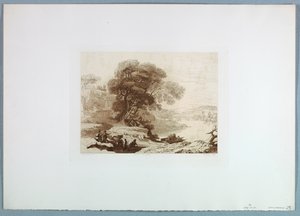 Maisema (Claude Lorrainin mukaan) tekijältä Charles Francois Daubigny