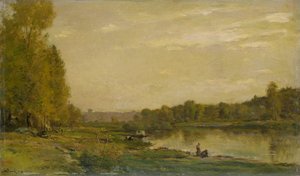 Maisema Oisella tekijältä Charles Francois Daubigny