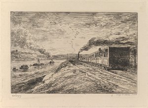 The Departure The Return, from The Boat Trip, 1861. tekijältä Charles Francois Daubigny