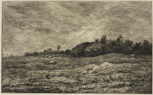 Pre des Graves Villervillessä (Calvados) tekijältä Charles Francois Daubigny