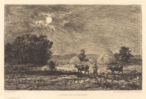 Moonlight Valmondoisissa tekijältä Charles Francois Daubigny