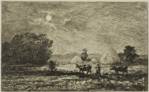 Moonlight Valmondoisissa tekijältä Charles Francois Daubigny