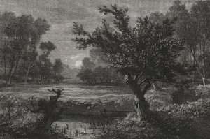 Kuunnousu Andillyn laaksossa tekijältä Charles Francois Daubigny