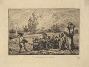 Muutto veneeseen, 1861. tekijältä Charles Francois Daubigny