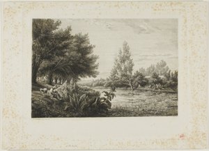 Lähellä Choisy-le-Roia tekijältä Charles Francois Daubigny