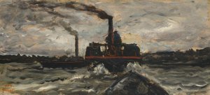 Jokivene, noin 1860 tekijältä Charles Francois Daubigny