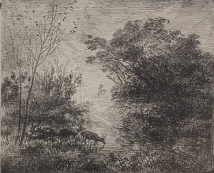 Stags tekijältä Charles Francois Daubigny