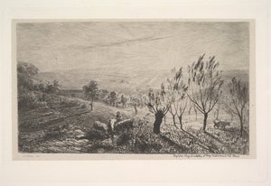 Auringonnousu, 1850. tekijältä Charles Francois Daubigny