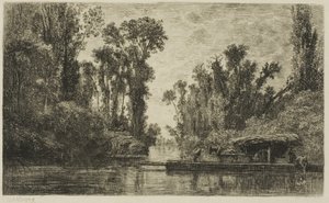 Bezonsin lautta tekijältä Charles Francois Daubigny