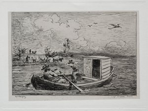 Venematka: Le Mot de Cambronne (Slanging Match) tekijältä Charles Francois Daubigny