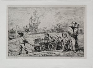 Veneretki: muutto "Le Botiniin" (laivan kalusteet) tai muutto veneeseen tekijältä Charles Francois Daubigny