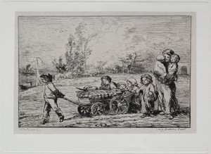 Veneretki: muutto Le Botiniin The Ships -kalusteet tai muutto veneeseen, 1861. tekijältä Charles Francois Daubigny