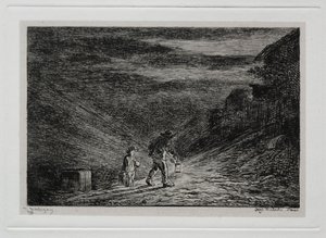 Veneretki: Majatalon etsintä, 1861. tekijältä Charles Francois Daubigny
