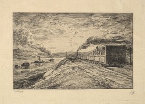Lähtö, 1861. tekijältä Charles Francois Daubigny