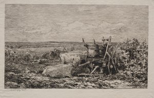 Rypäleen sato, 1865. tekijältä Charles Francois Daubigny