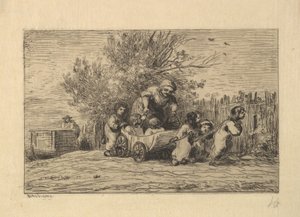 Kärryjen perilliset, 1861. tekijältä Charles Francois Daubigny