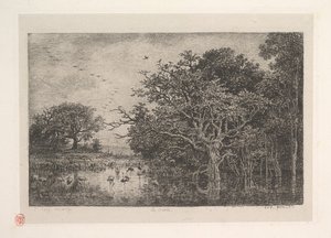 Suot, 1851. tekijältä Charles Francois Daubigny