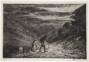 Majoituspaikan etsiminen tekijältä Charles Francois Daubigny