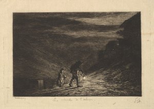 Etsi majataloa, 1861. tekijältä Charles Francois Daubigny