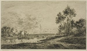 O Sena em Port Maurinfinnish tekijältä Charles Francois Daubigny